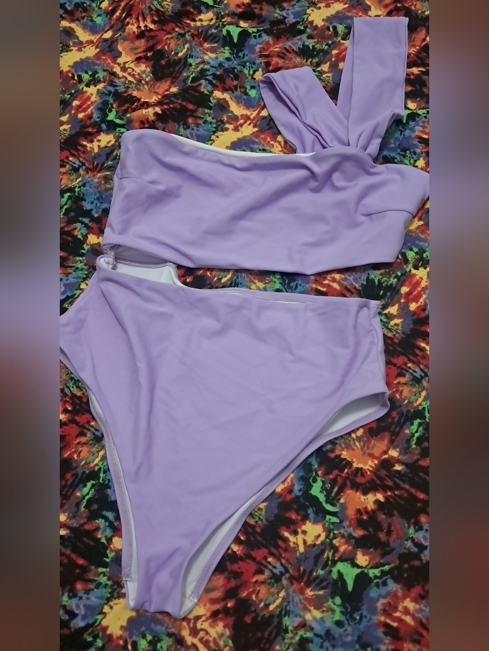Lavendar One Piece Bathing Suit
